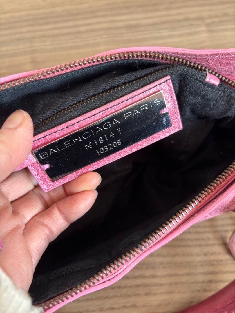 バレンシアガ　シティ　2wayバッグ　ピンク