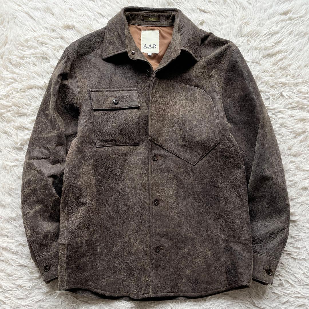 希少 Lサイズ ヨウジヤマモト ヌバック ラムレザー ジャケット クラック加工