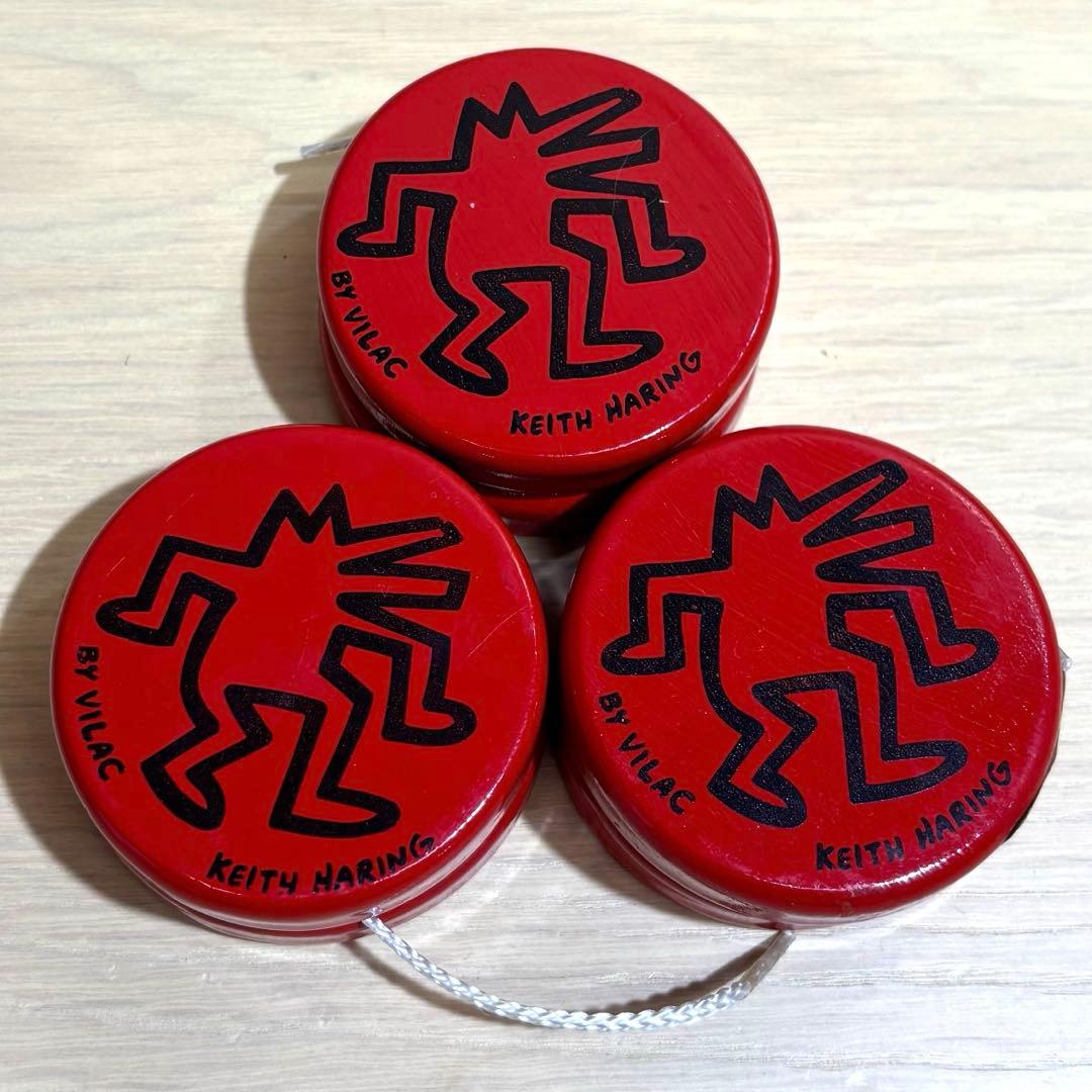 新品未使用 キースヘリング Keith Haring 木製ヨーヨー 3点