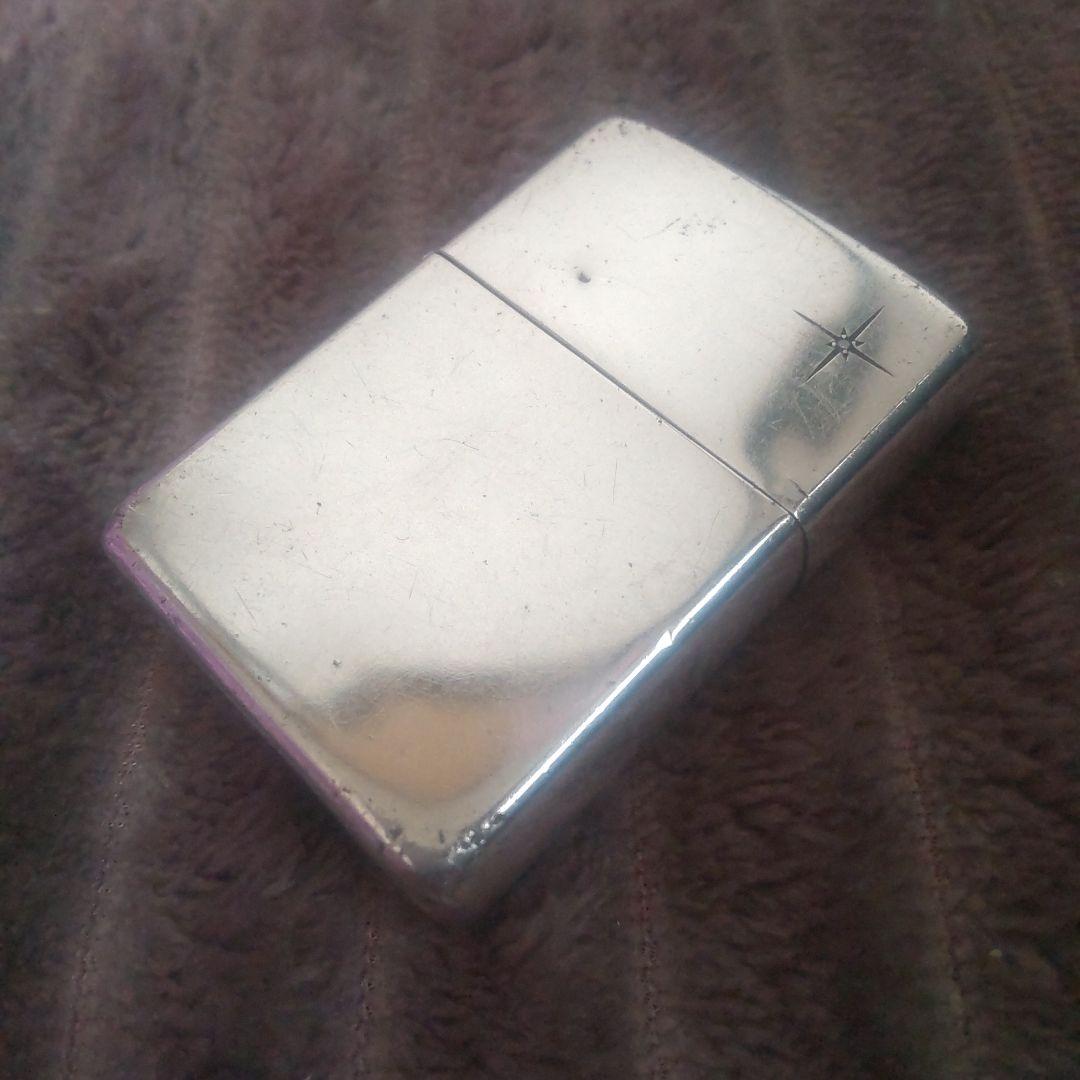 OLDスターリングシルバー ジッポ イン ダイヤ