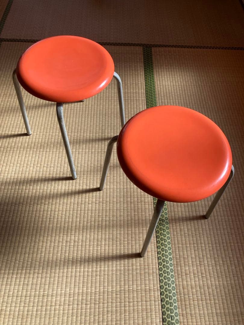 希少 70’s ヴィンテージ コトブキ 剣持勇 FRP スツール 椅子 セット