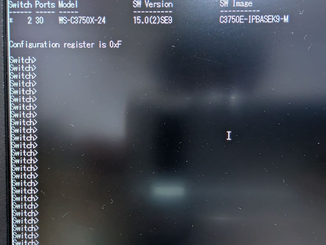 CISCO WS-C3750X-24T-S　L3Switch 2台セット