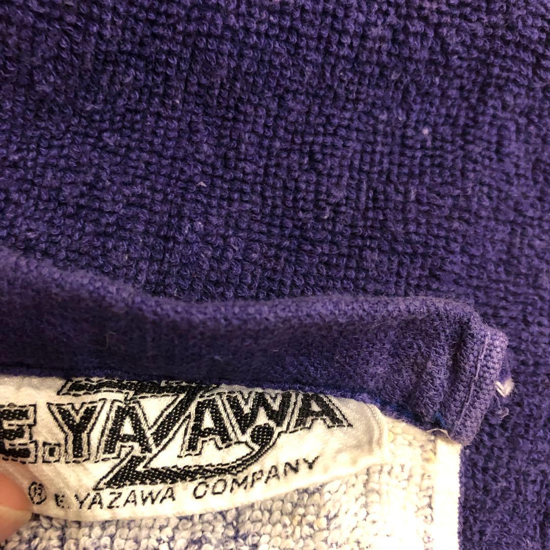 E.YAZAWA COMPANY ロゴ　ビーチタオル ネイビー