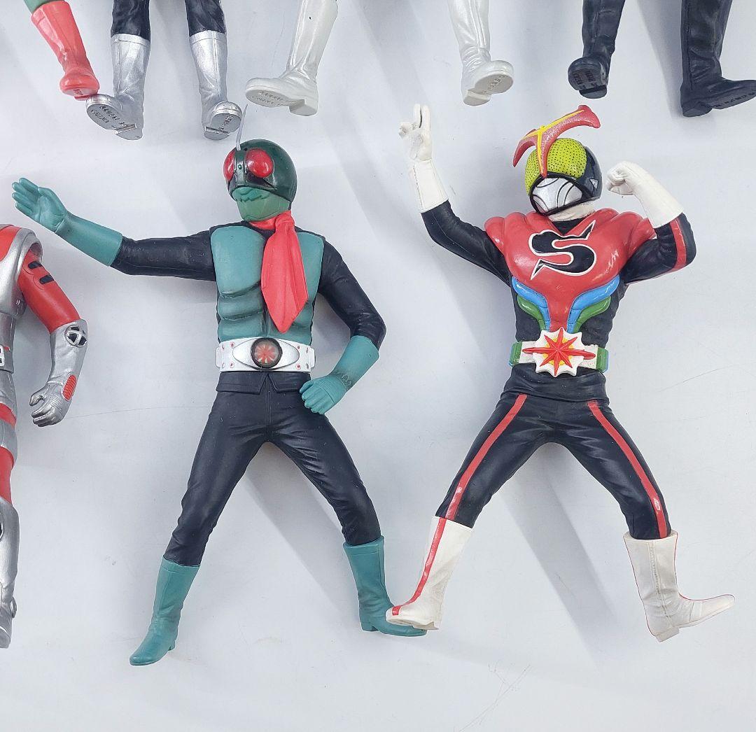 バンダイ ソフビ魂 14点セット 約17cm ソフビ フィギュア 現状品