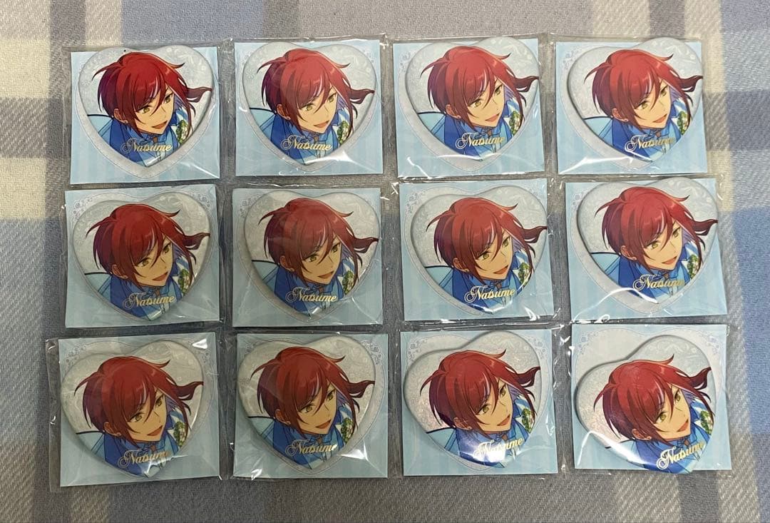 【新品未開封】 あんスタ 中国 3周年 誓約缶 ハート缶 缶バッジ 逆先夏目