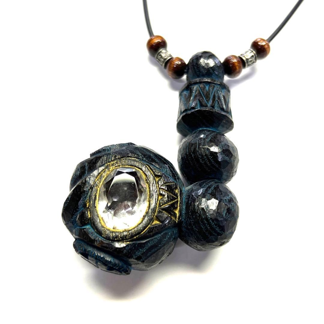 激レア　アイヌコタン　西田智三さん　天然石ペンダント　水晶　クリスタル　赤瑪瑙