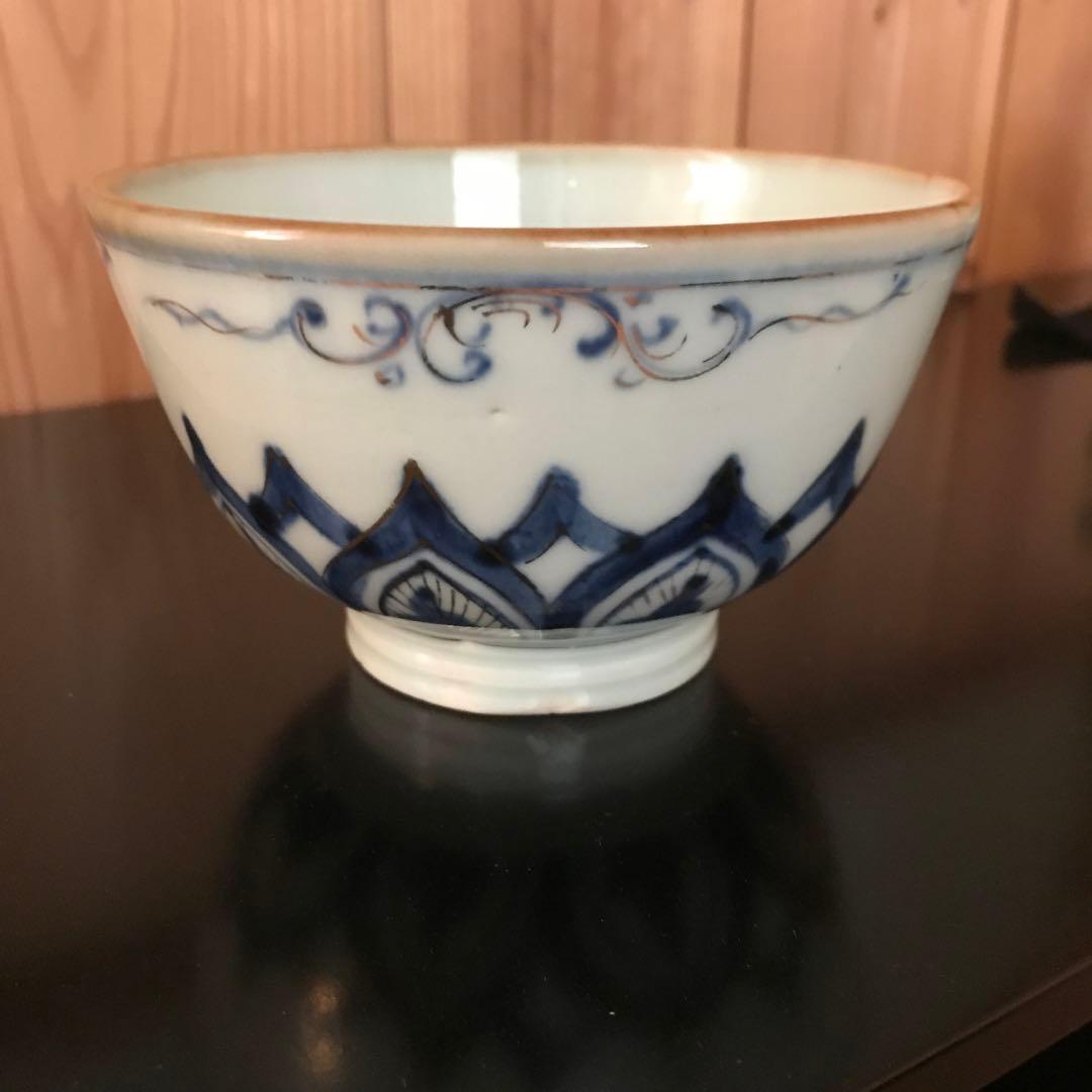 鶴丸茶碗　茶道具　茶室　茶碗