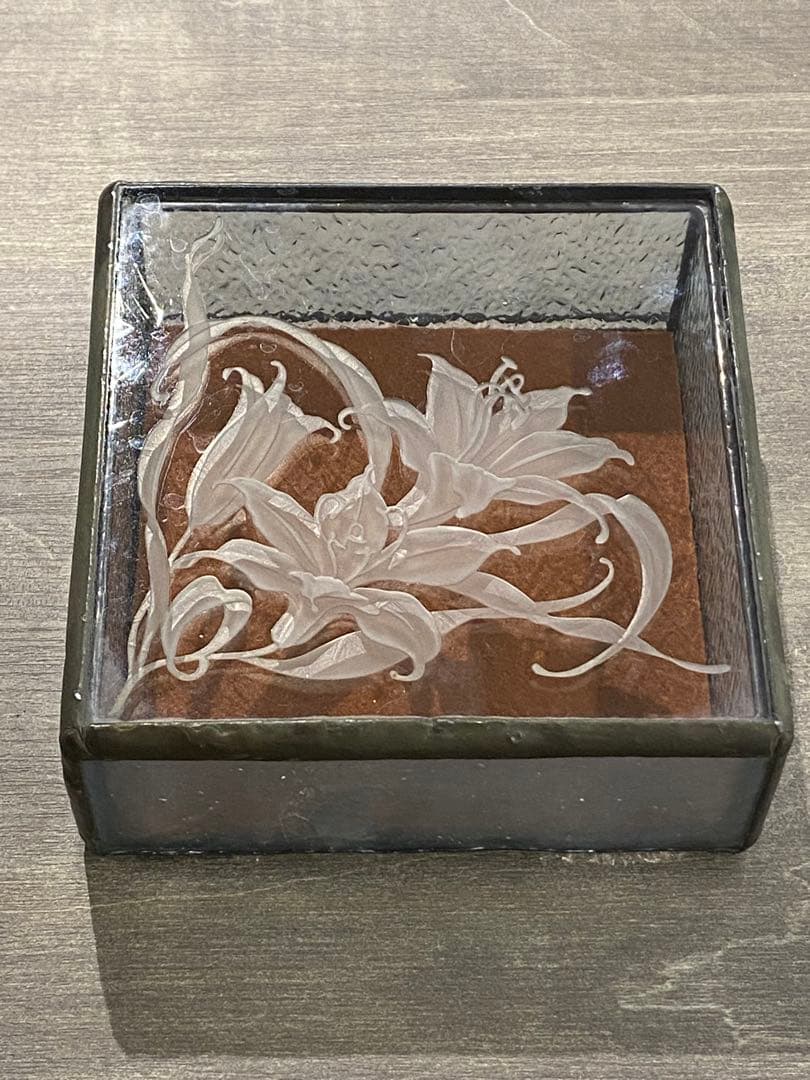 ガラス蓋もの