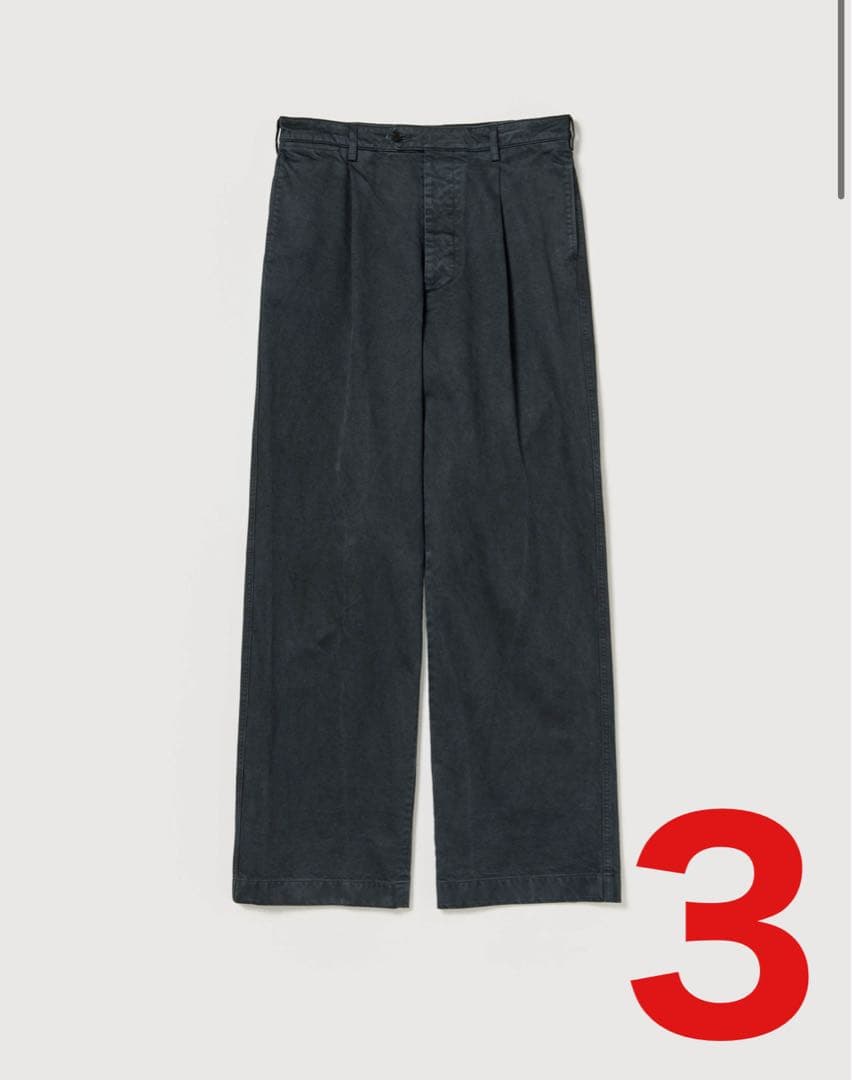 パンツ 25aw AURALEE PRODUCT DYED FINX CHINO 3