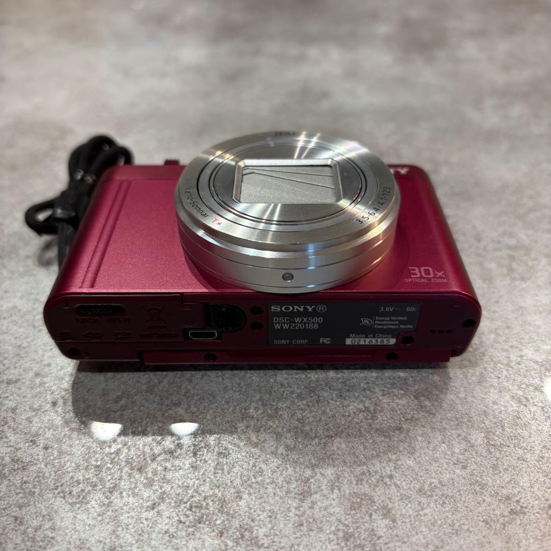 SONY DSC-WX500 レッド コンパクトデジタルカメラ