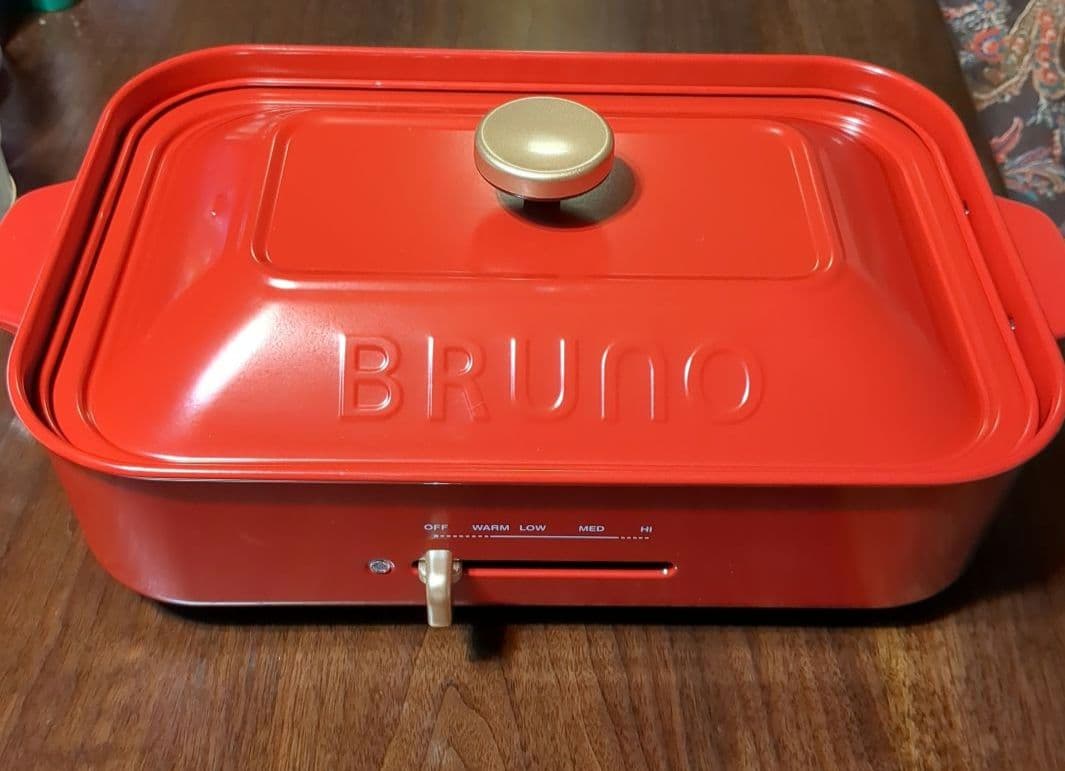 ブルーノ　コンパクトホットプレート　セラミック鍋付き