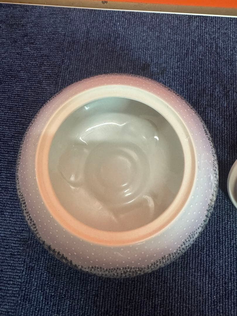 1680 有田焼 藤井朱明作 朝日雪香炉 染付樹海図細密絵付　未使用