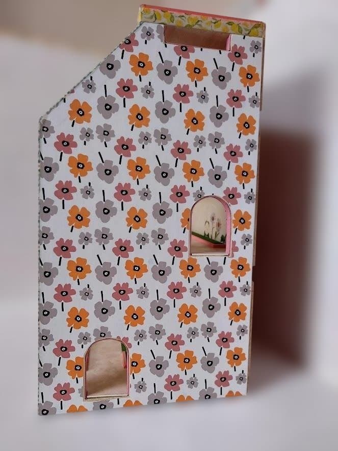 トミカ木製手作り駐車場（スモ－ルピンク）SP04