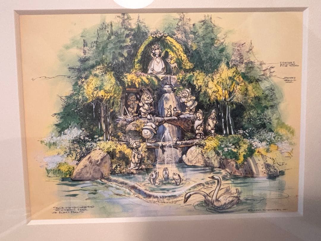 ☆ディズニー　白雪姫　アートギャラリー　願いの井戸☆プリンセス　アート