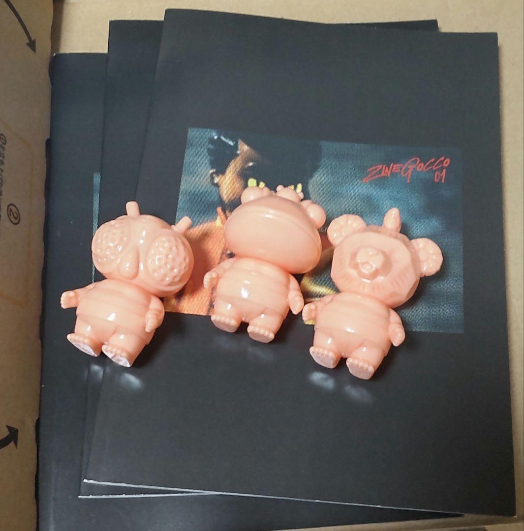 ゴッコ堂 GxM ミニ写真集x3冊 ZINE GOCCO ミニソフビx3体