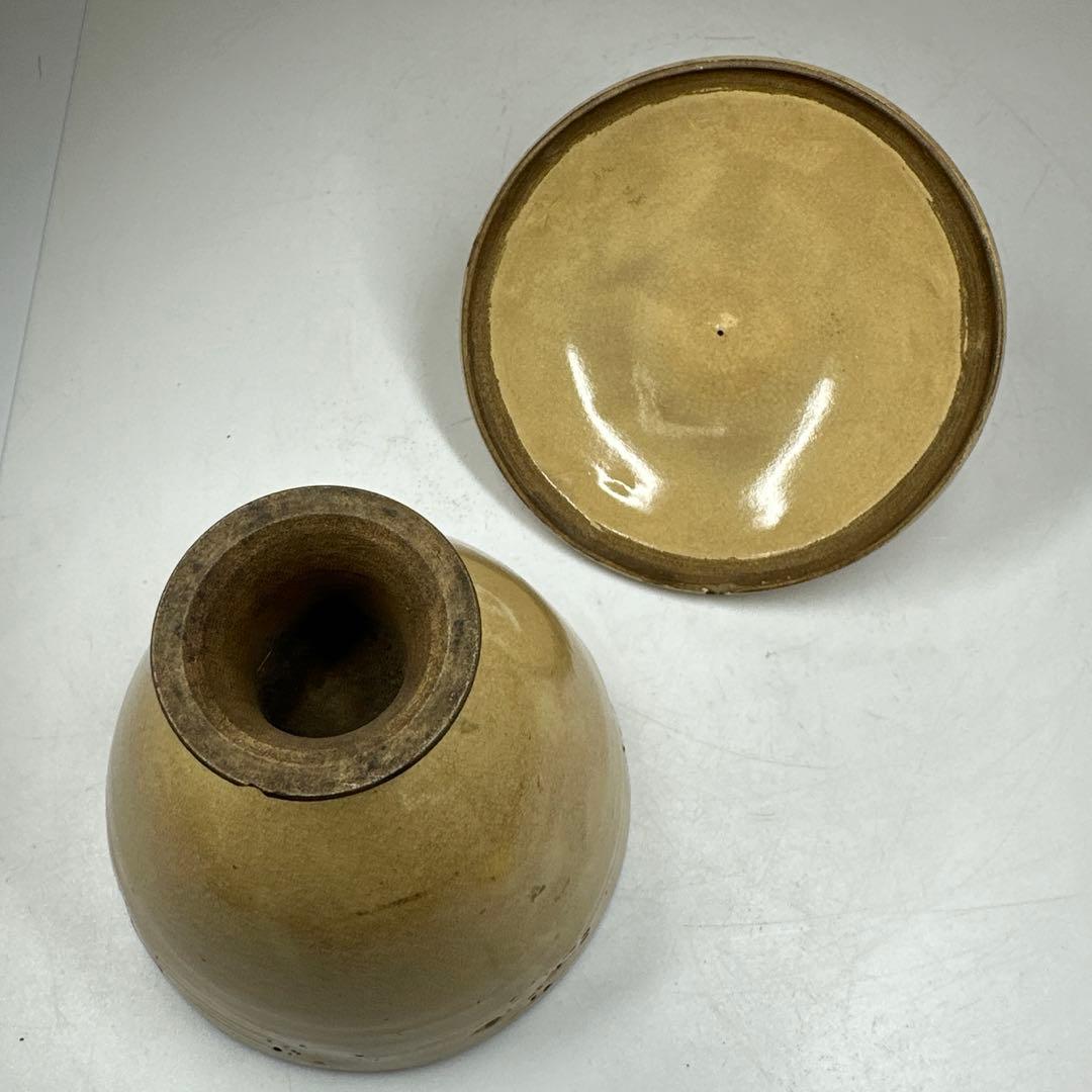 江戸時代　蓋物　香合　螺鈿　東な7-0415①