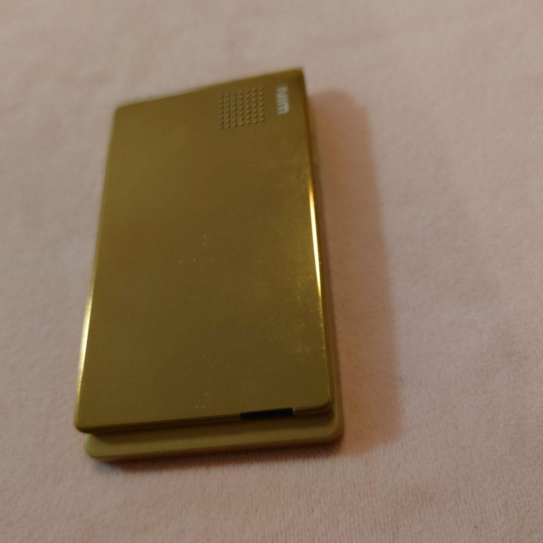 美品 W55T au ゴールド
