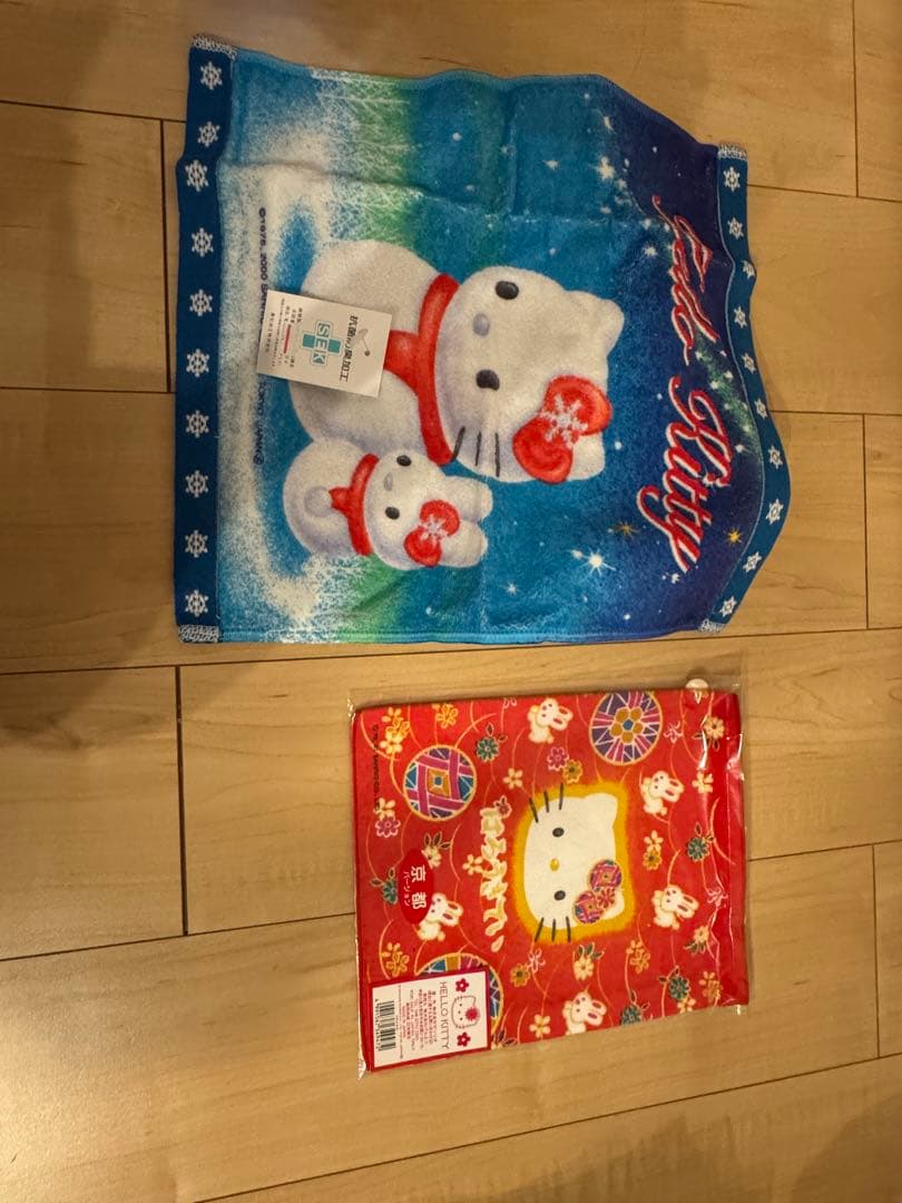 ハローキティ タオルセット 89枚+キティキーホルダー・シャーペン・ボックス2個