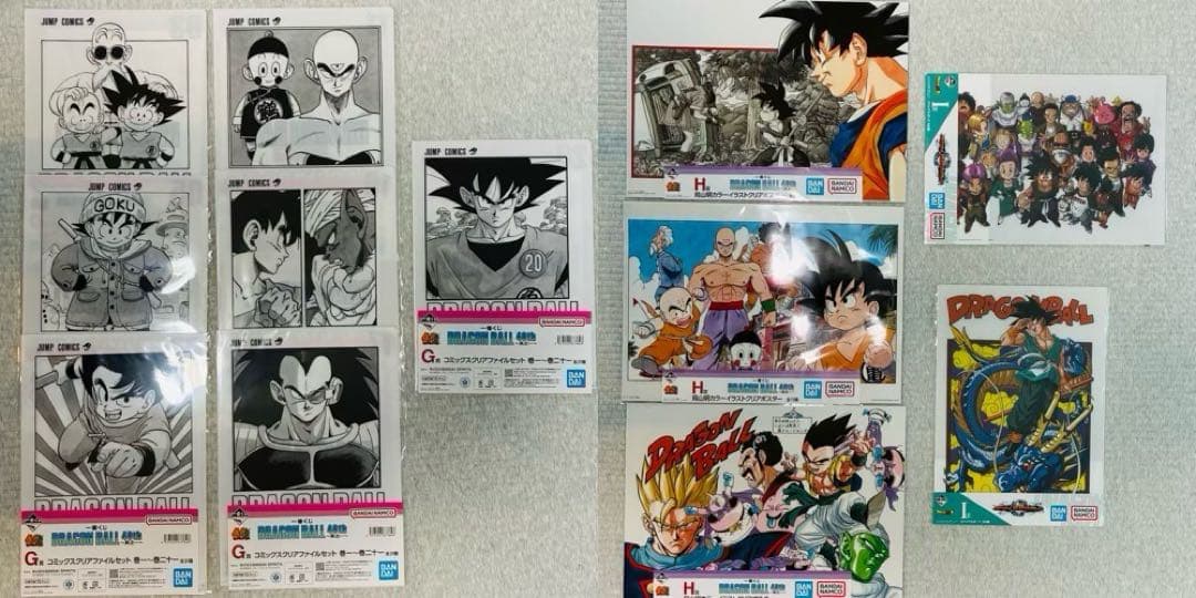 一番くじ　ドラゴンボール　40th　其之一 　クリアポスター　クリアファイル