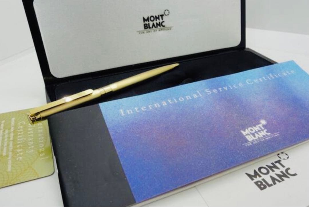 金運を呼ぶ黄金総金張り！　モンブラン　★稀少な未使用ノブレス・ドウエ