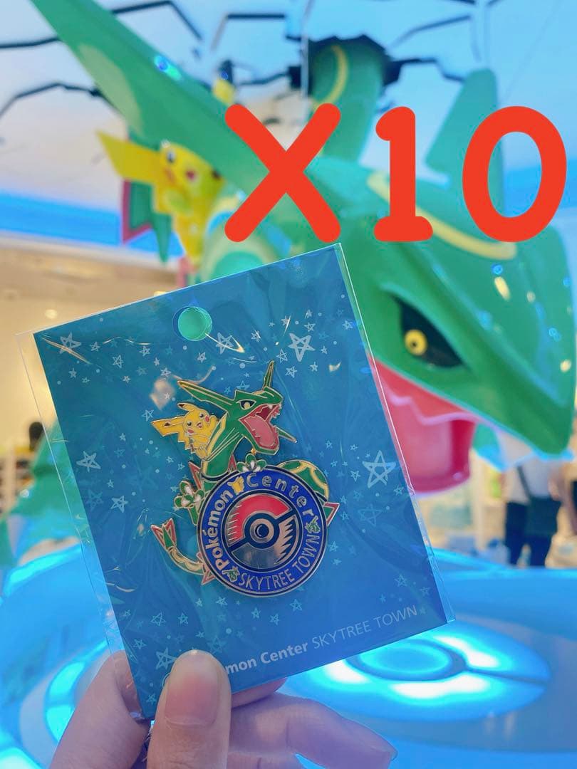 ポケモンセンター スカイツリータウン ピンバッジ ロゴピンズ レックウザ