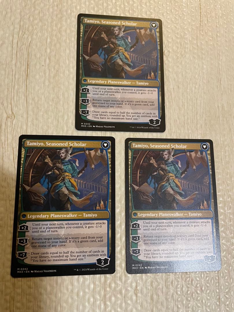 知りたがりの学徒、タミヨウ 3枚セット 英語版MTG モダンホライゾン 3