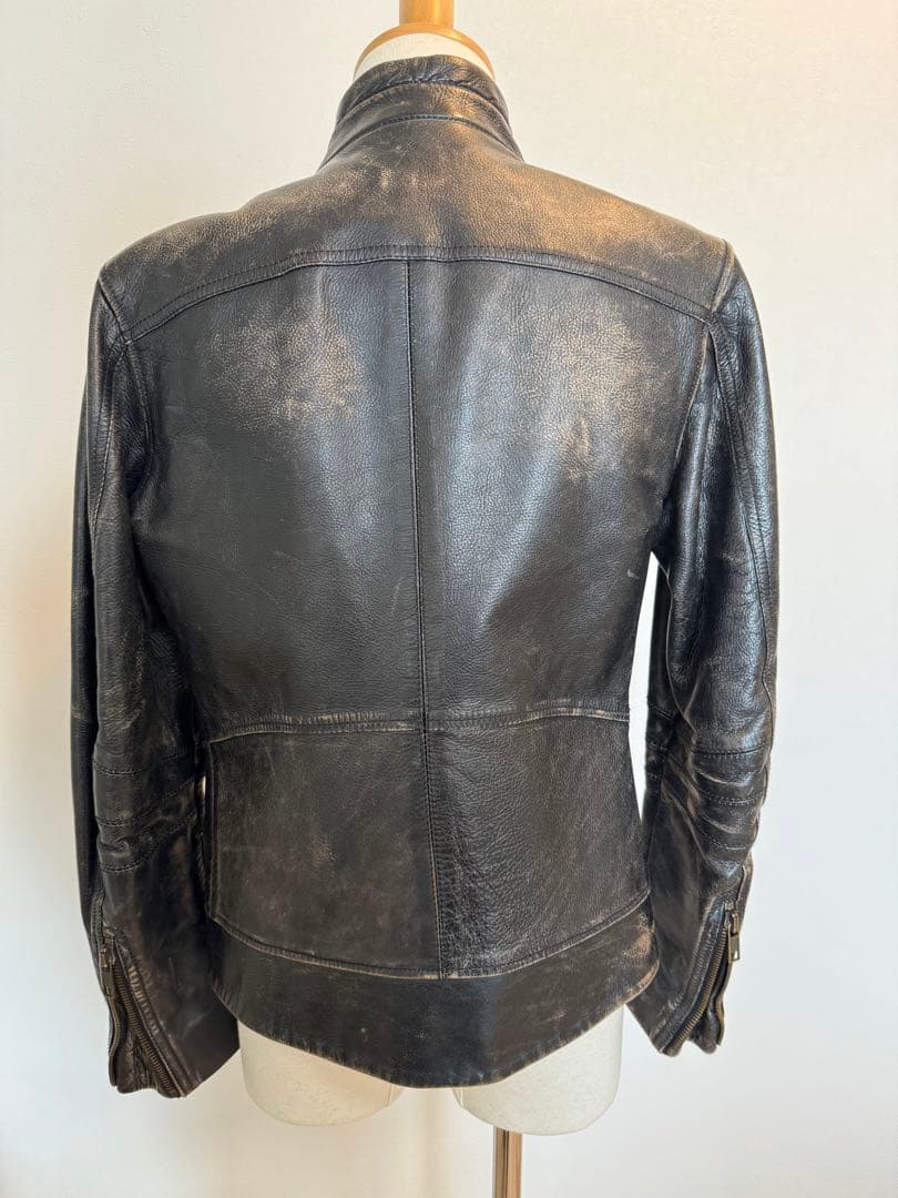 メ*ン様 【美品】マークジェイコブス　レザー　ライダース ヴィンテージ加工　Sサ