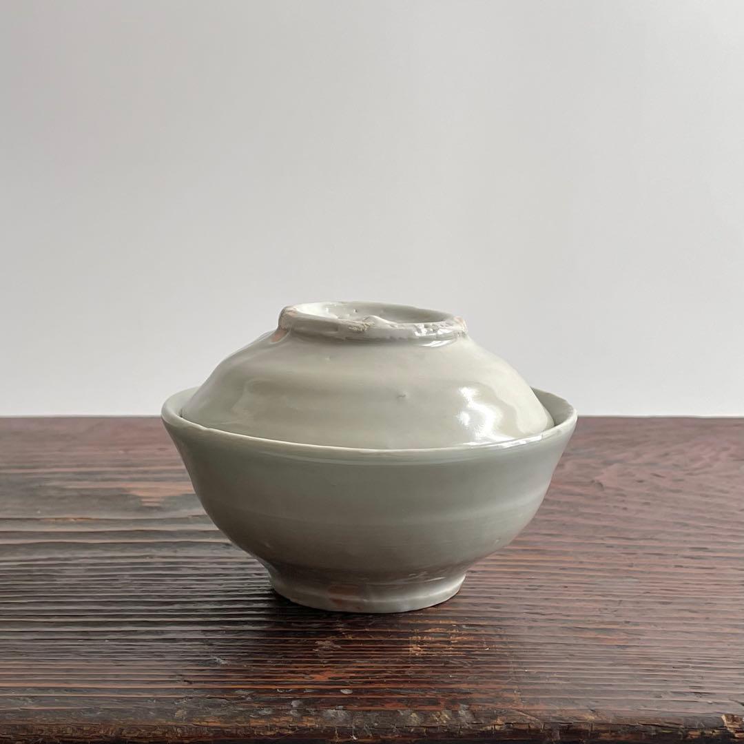 森岡成好 白磁 無垢碗 蓋付き碗 飯碗 茶碗 人気作家 検）李朝 民藝