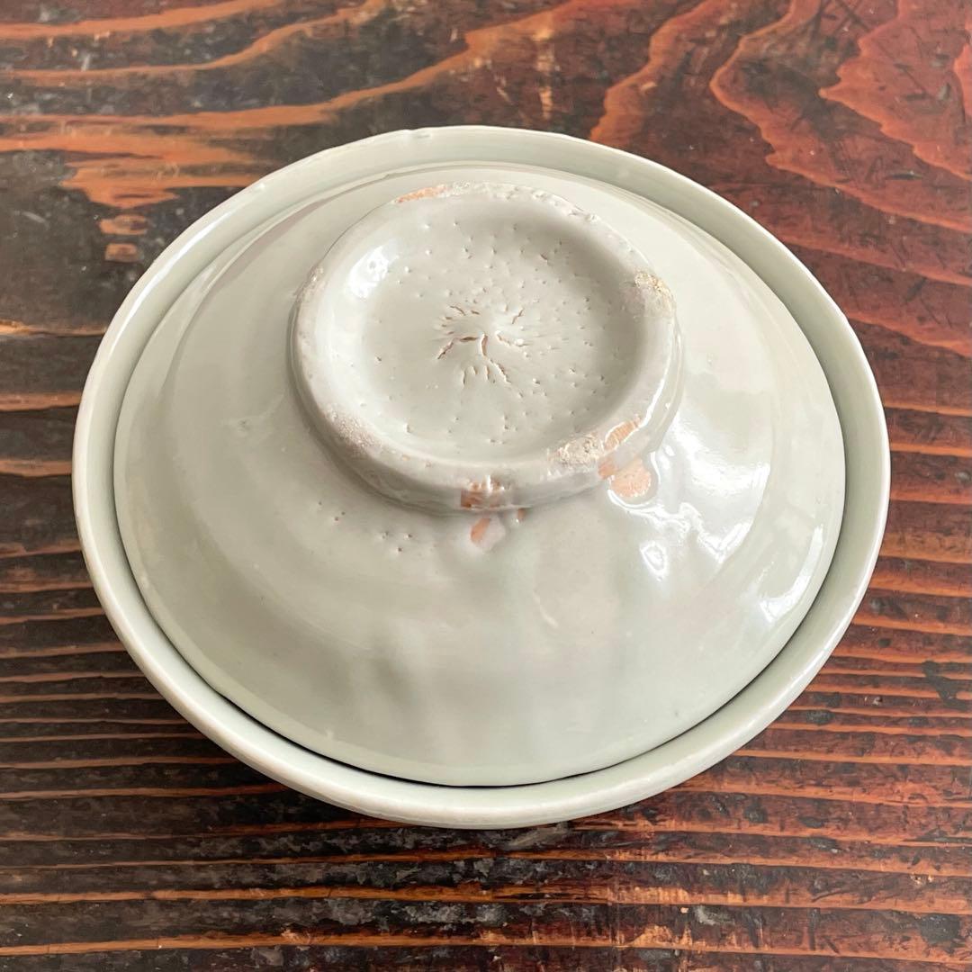 森岡成好 白磁 無垢碗 蓋付き碗 飯碗 茶碗 人気作家 検）李朝 民藝