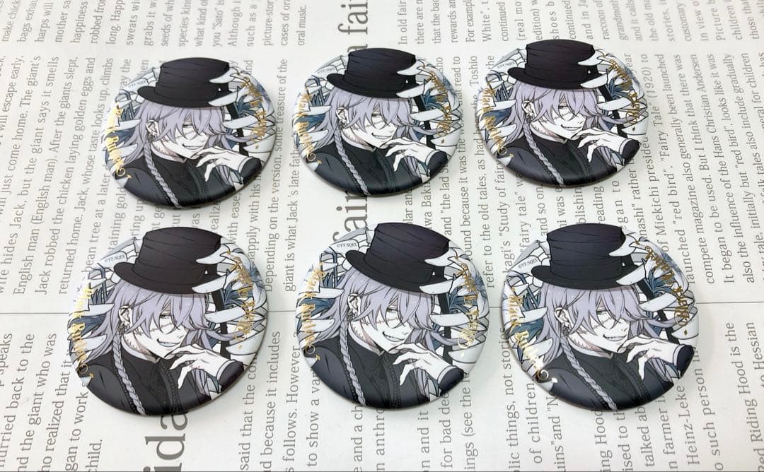 黒執事　缶バッジ　葬儀屋　６個