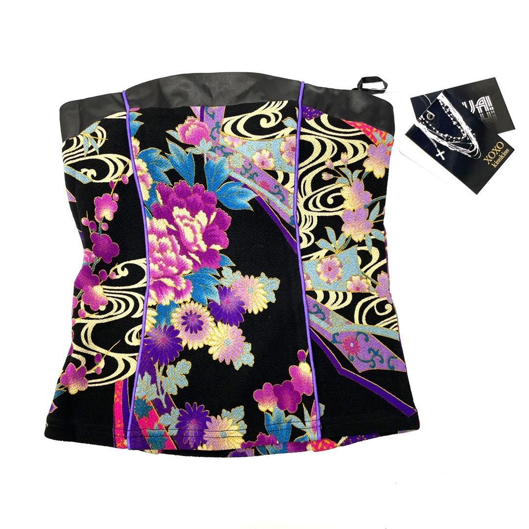 新品未使用XOXO kiss kiss 和柄　セットアップキャバ嬢ドレス3039