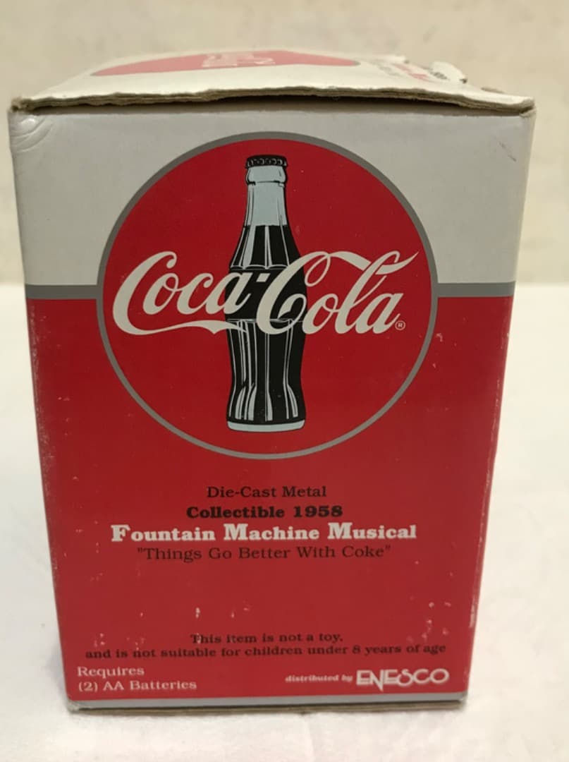 コカコーラ 1958 ファウンテンマシン ミュージカル エネスコ　箱・証明書付