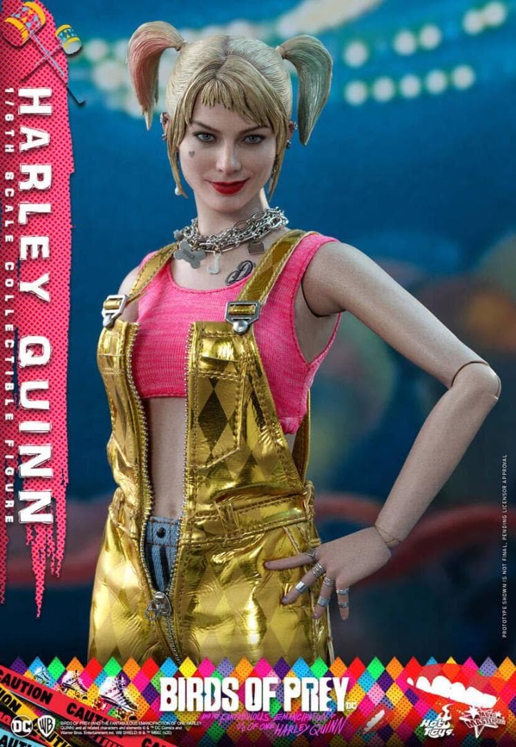 ホットトイズ　ハーレイ・クイーン　ゴールド・サロペット版 1/6 フィギュア