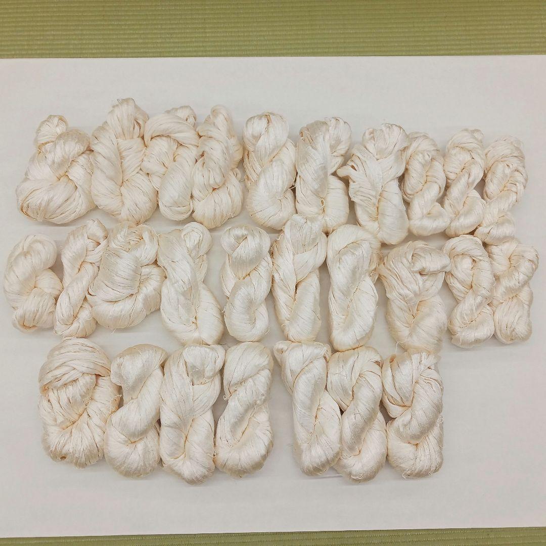 たぬき極細糸、黄色絹糸セット