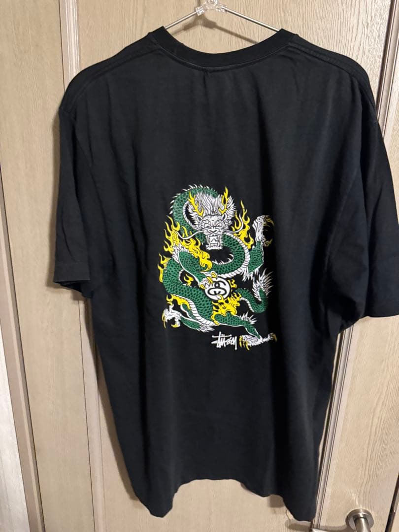 Stussy 90s 紺タグ USA製 筆記体ドラゴンL