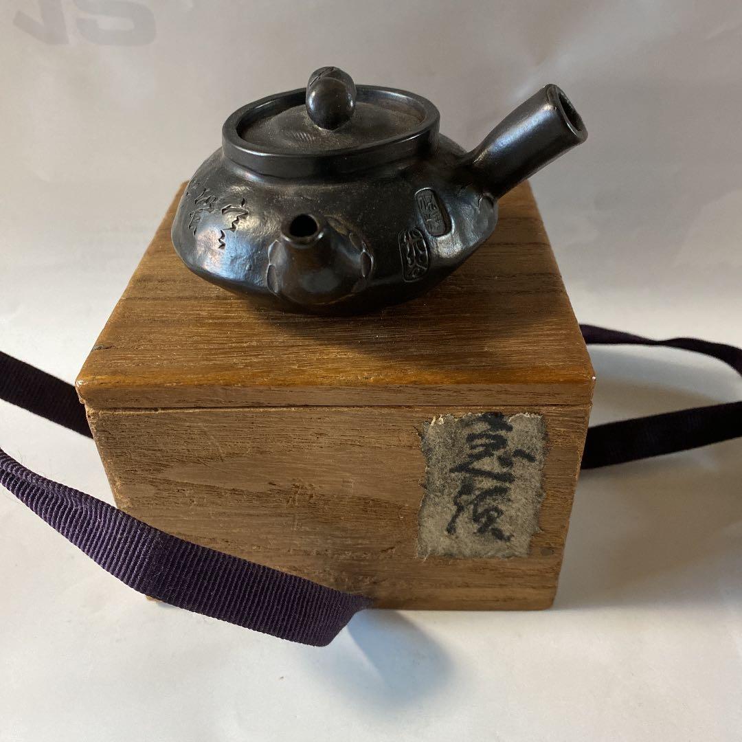 陶瓷器   明治期米谷造の急須   煎茶道具