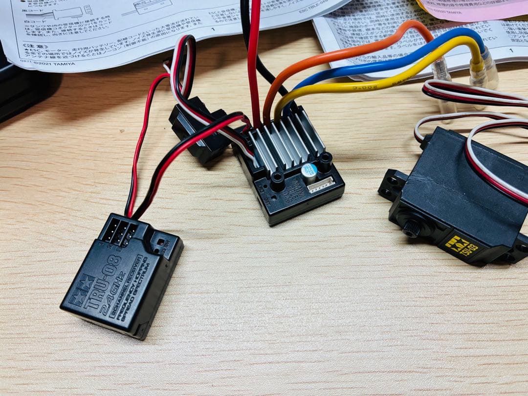 ラジコン送信機と受信機セット　タミヤファインスペック