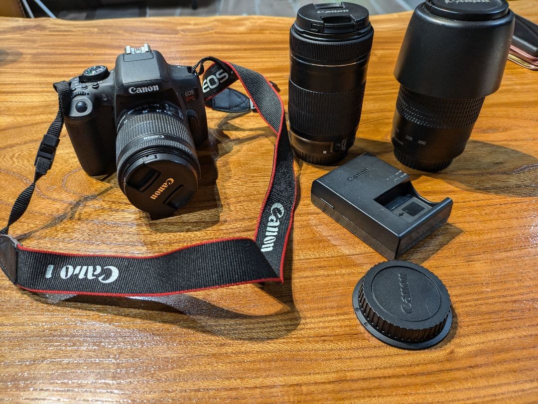 Canon EOS kyss8i一眼レフカメラ 交換レンズ2本付き