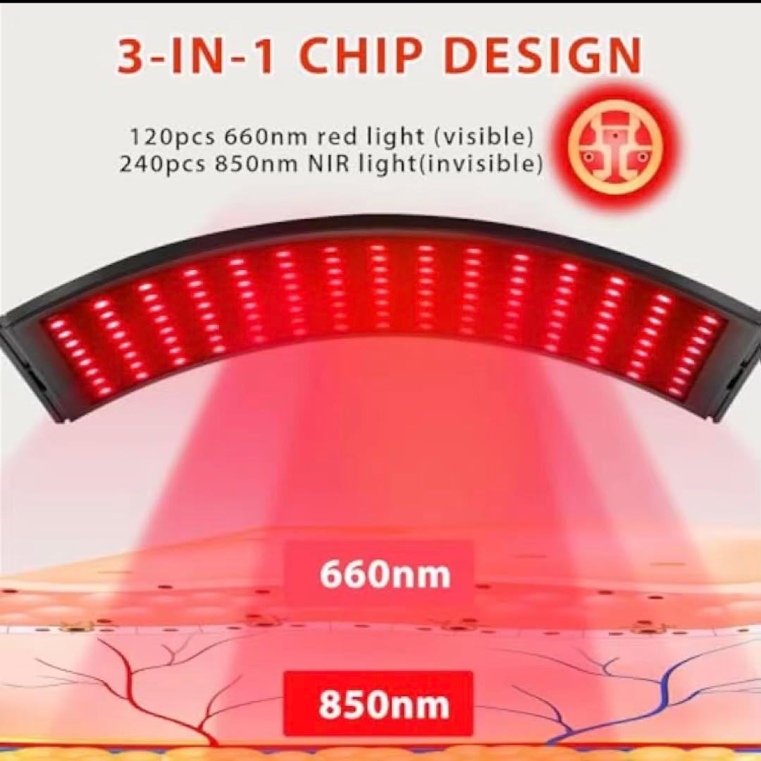 美品！　使用期間1ヶ月　近赤外線赤色EDライトセラピー パネル型 ／スタンド付き