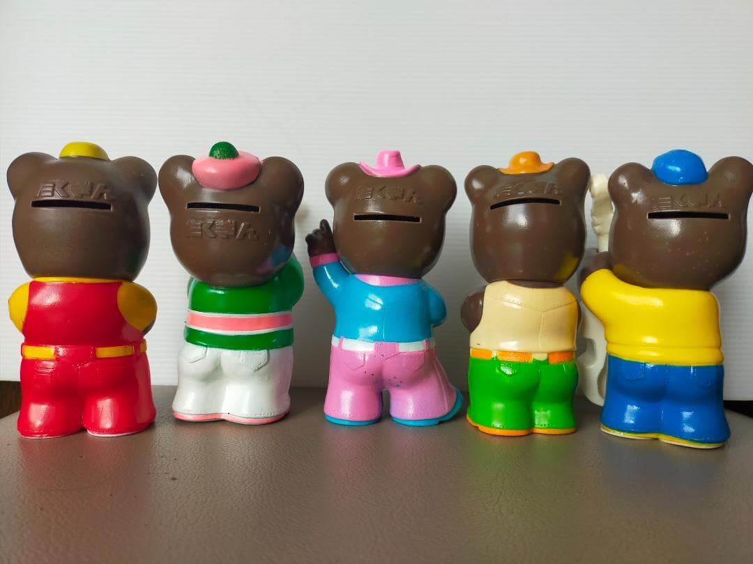 たくぎん　たくちゃん　ソフビ貯金箱　５個　拓銀