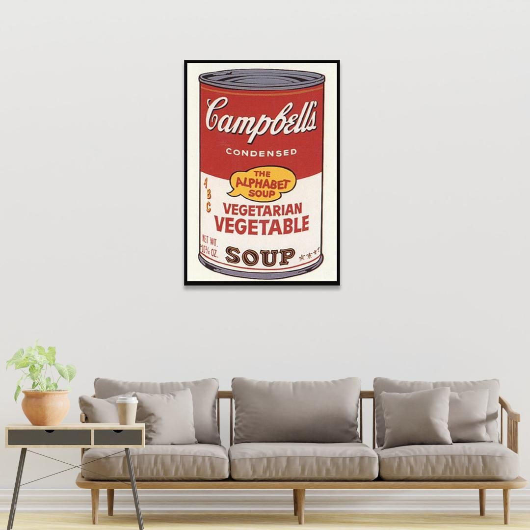 額装品/Sunday B Morning キャンベル缶 Ⅱ/アート/ポスター