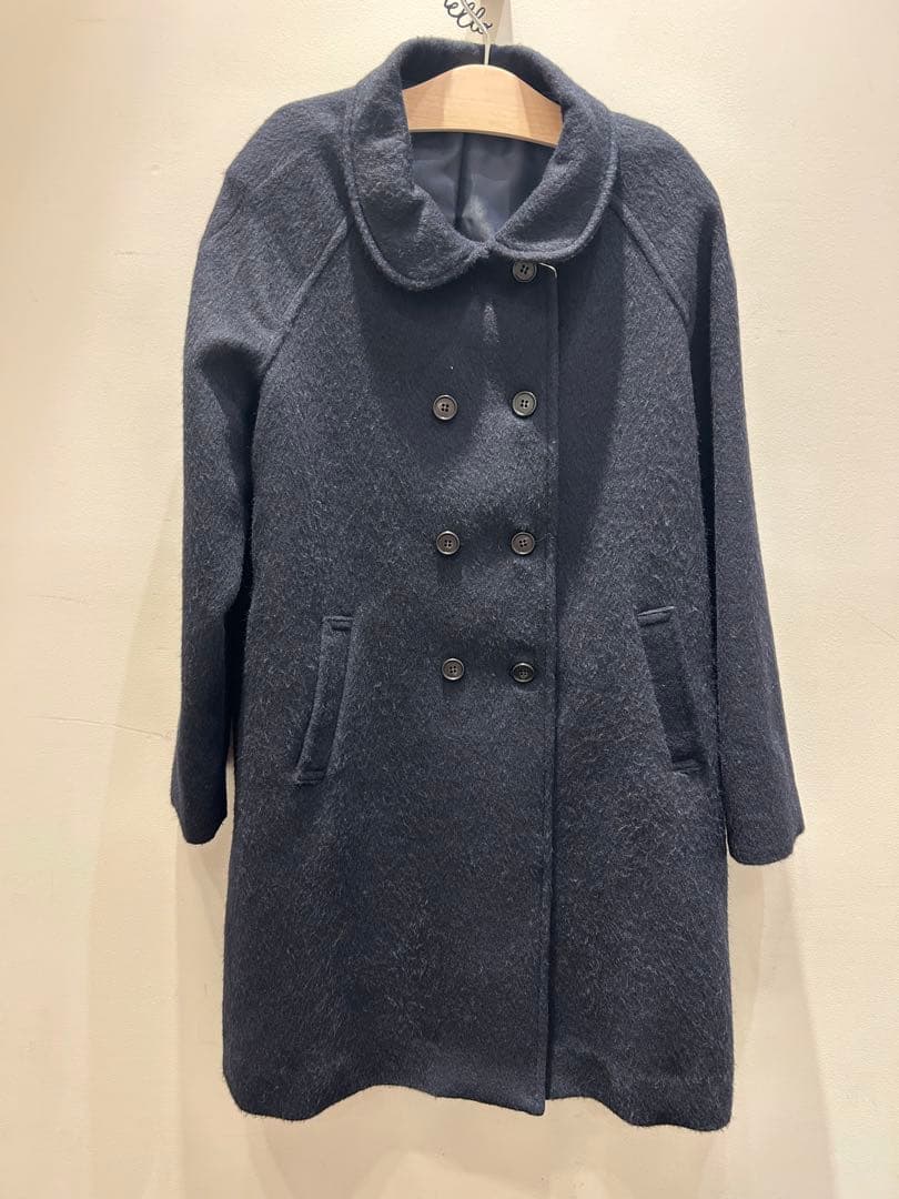 ドレッサージュ丸襟ウールコート