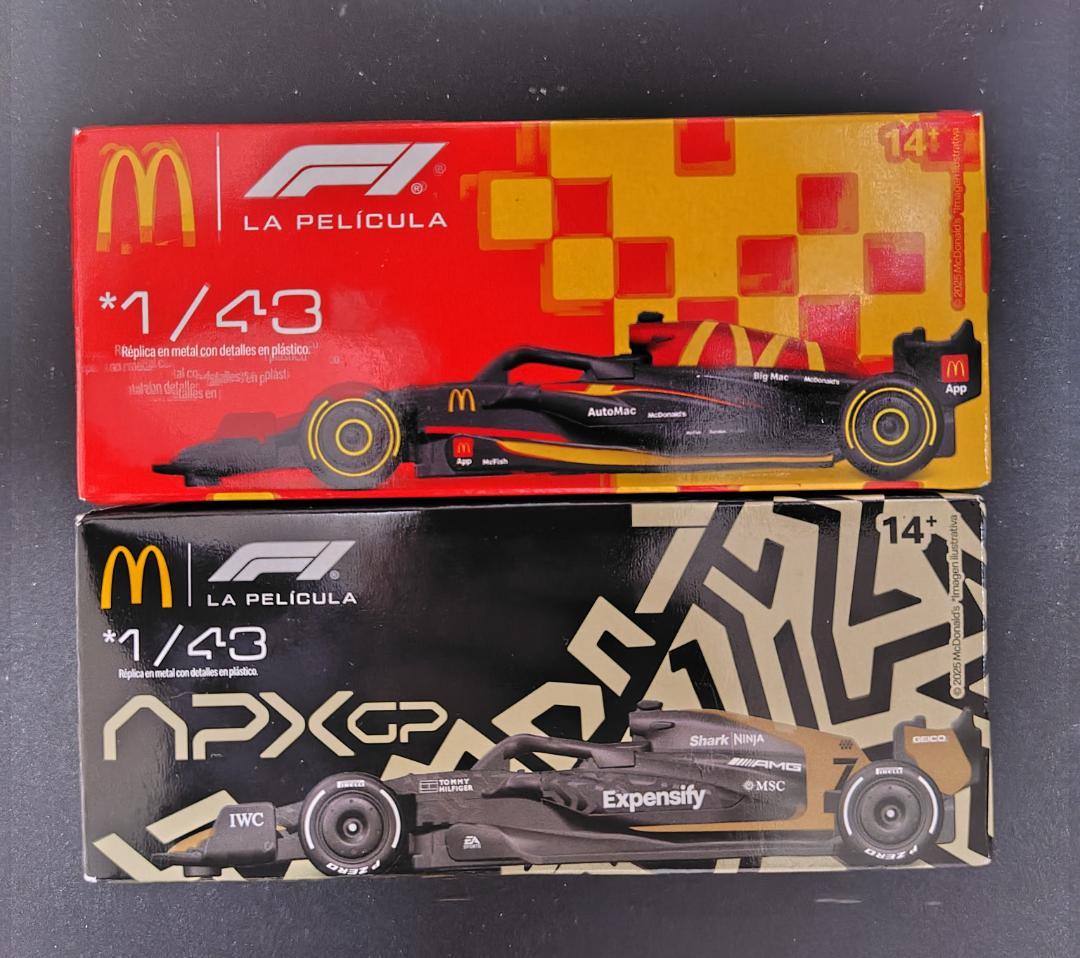 映画F1マクドナルドコラボ 1/43ミニカー ラテンアメリカ限定 2台セット