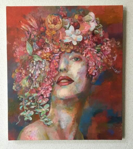 油絵 キャンバスサイズＦ10号 額なし