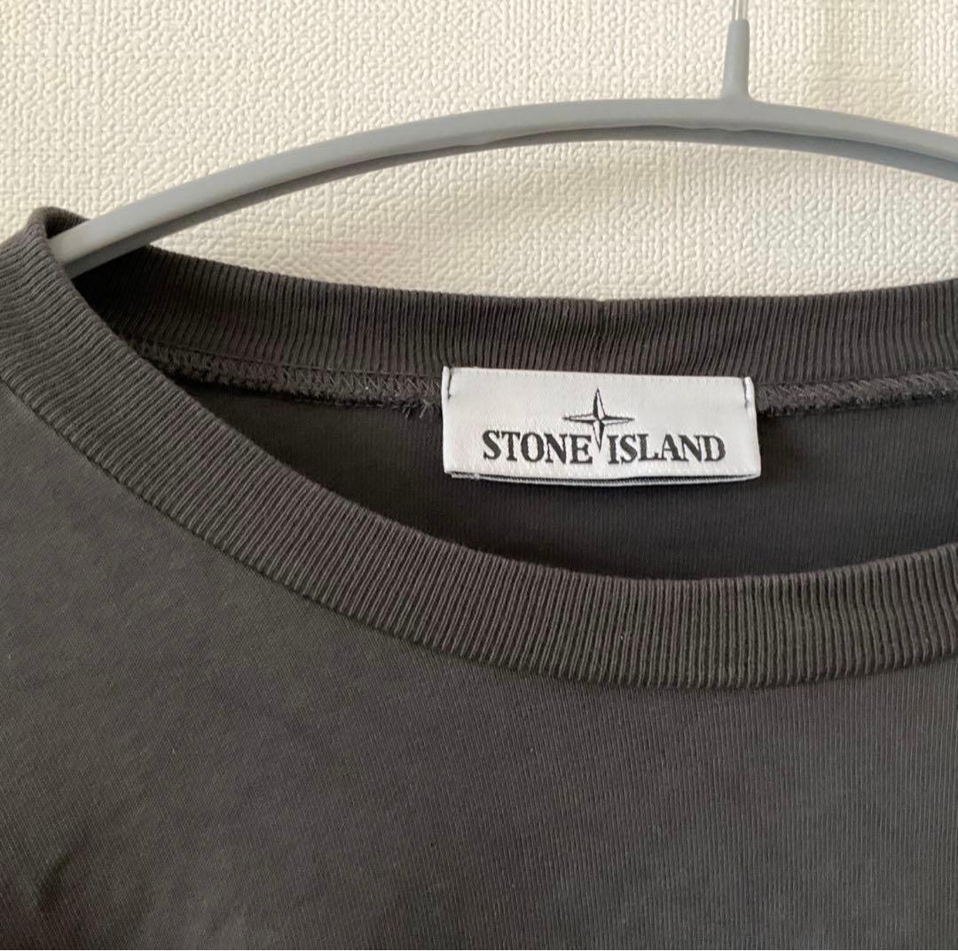 STONE  ダークグレー ロングスリーブTシャツ