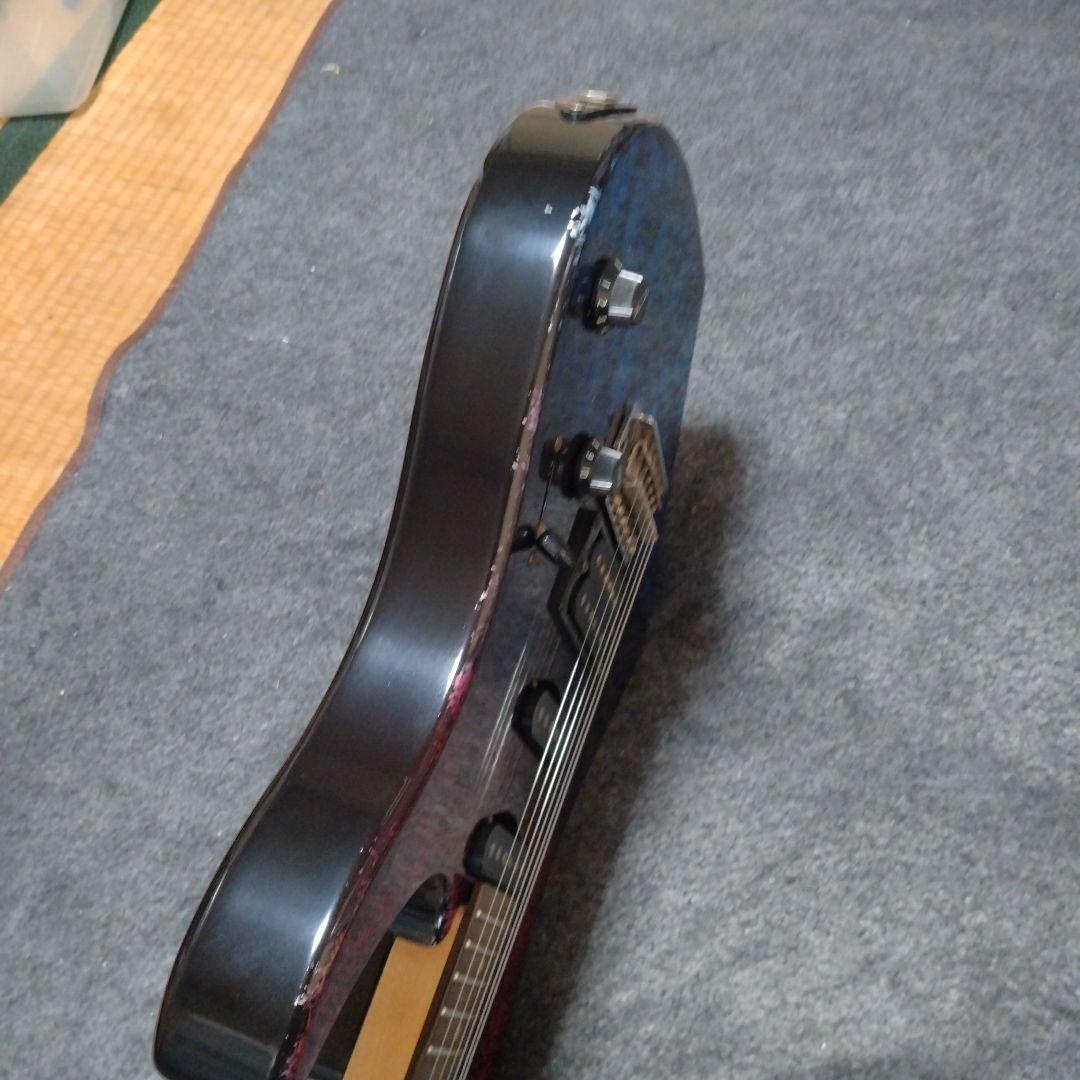 3色グラデーションカラー 世界に1本 カスタムペイントノーブランドエレキギター