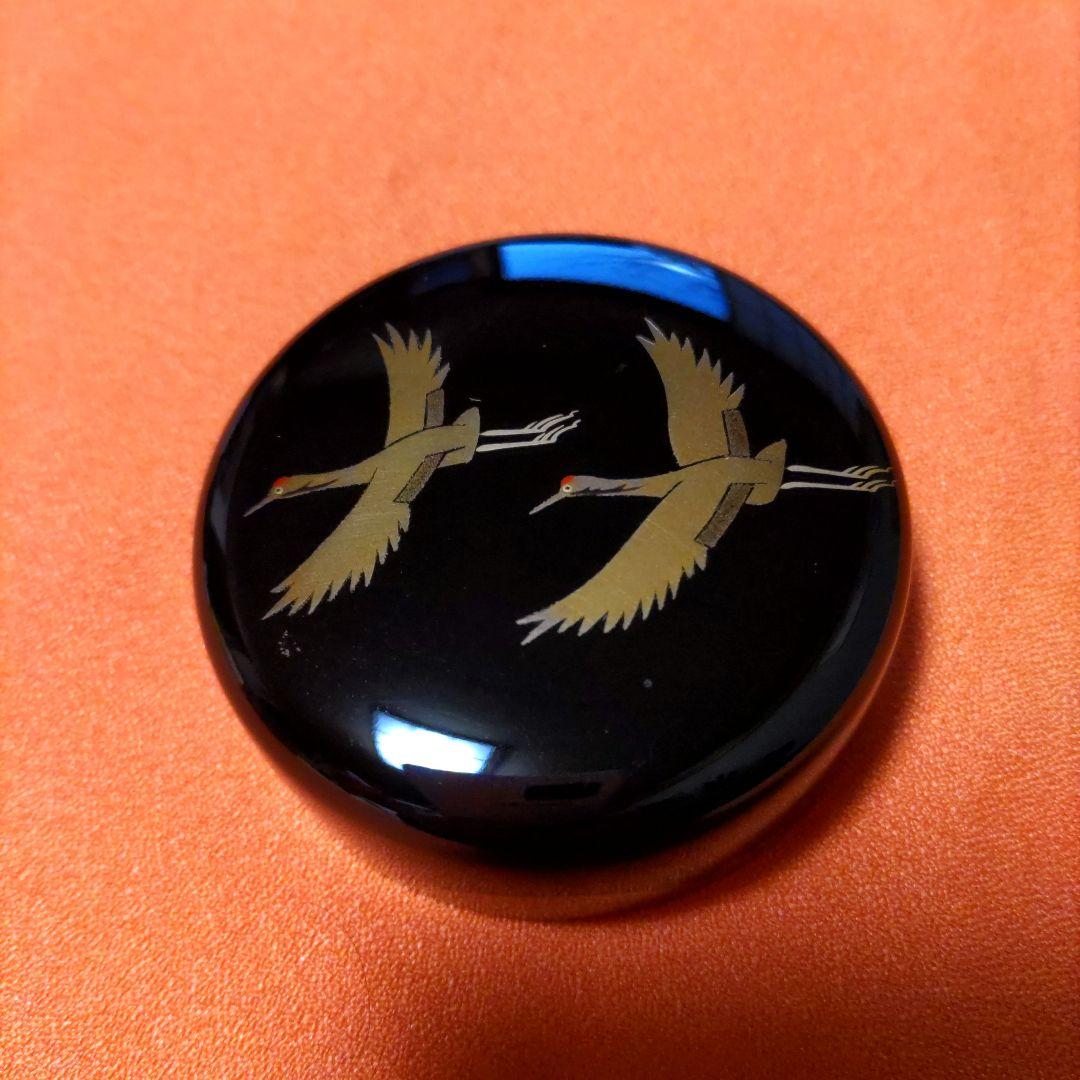 輪島塗棗 鶴に遠山蒔絵