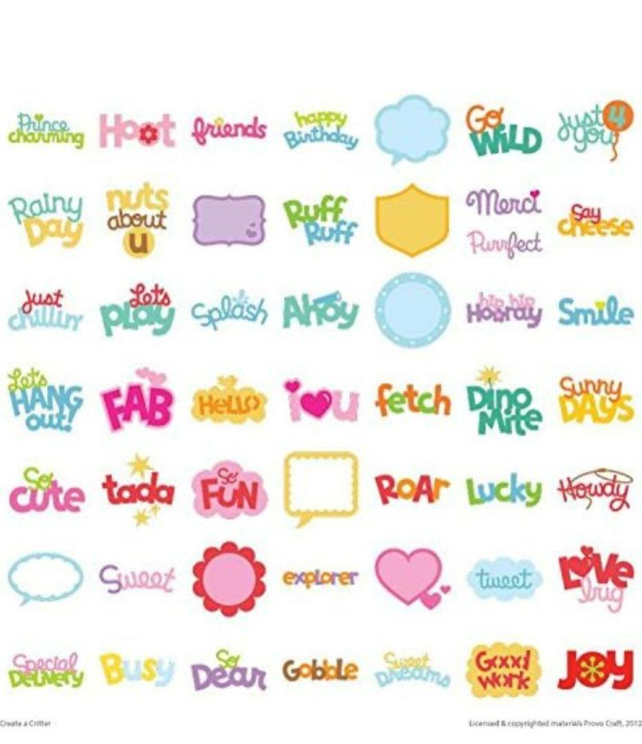 Cricut　クリカット　カートリッジ　Create a Critter