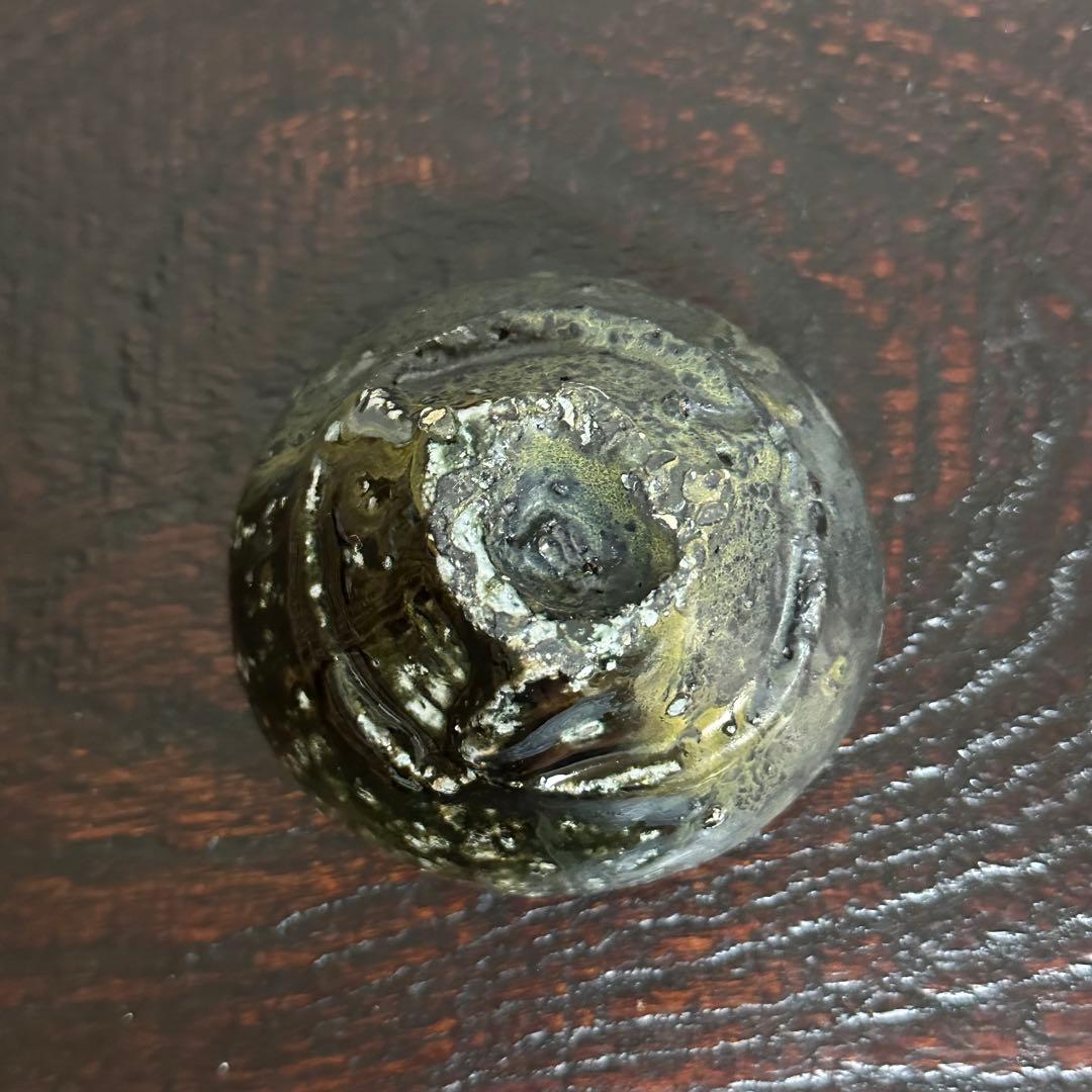 【ぱたぱたこ】ジェフ・シャピロ 窯変黒釉ぐい呑