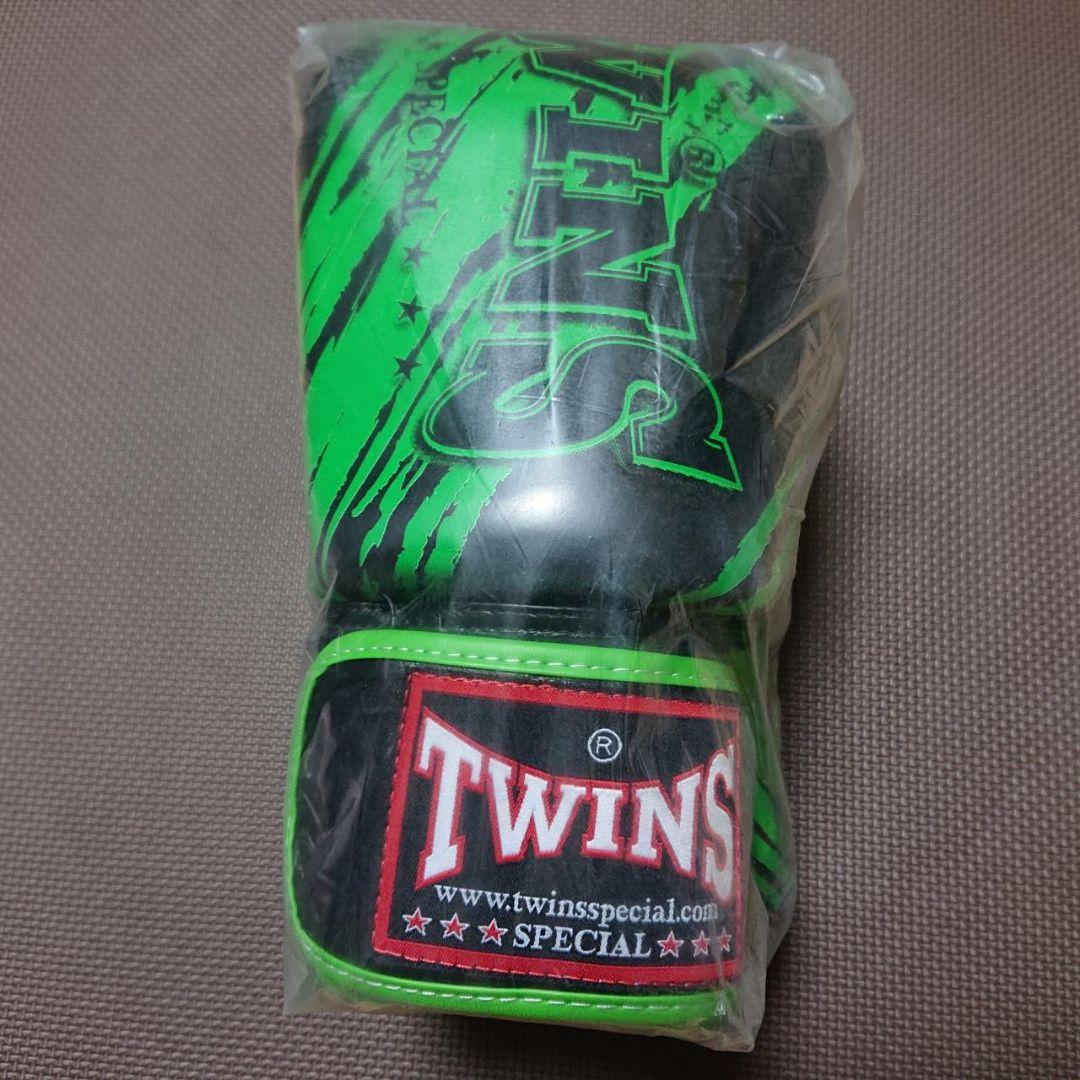 正規品 TWINS ツインズ ボクシンググローブ 12oz グリーン/ブラック